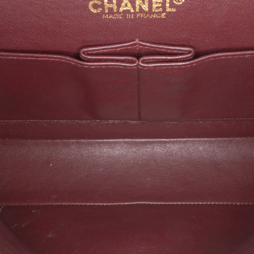 Chanel Medium Classic Cuir d’agneau Double rabat Noir