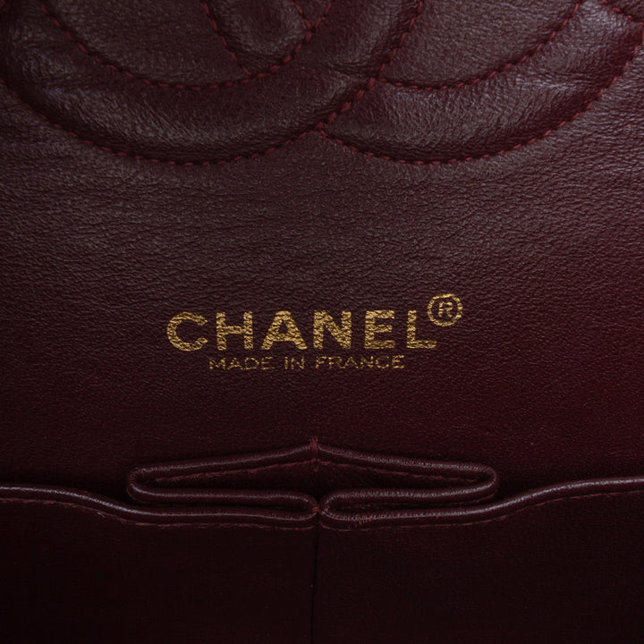 Chanel Medium Classic Cuir d’agneau Double rabat Noir
