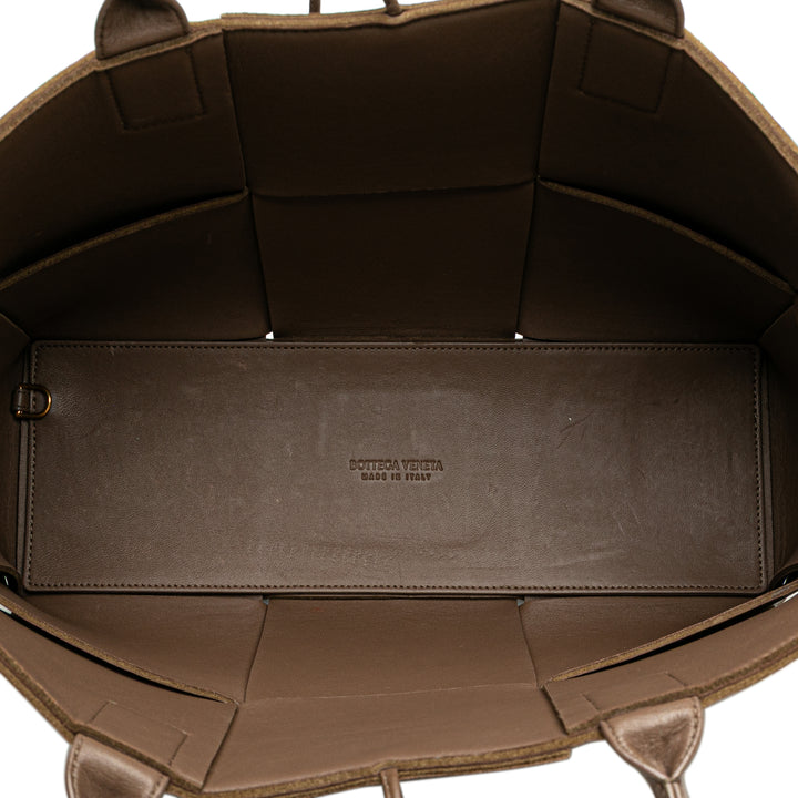 Bottega Veneta Medium Nappa Maxi Intrecciato Arco Cabas Marron – GABY PARIS Authentique