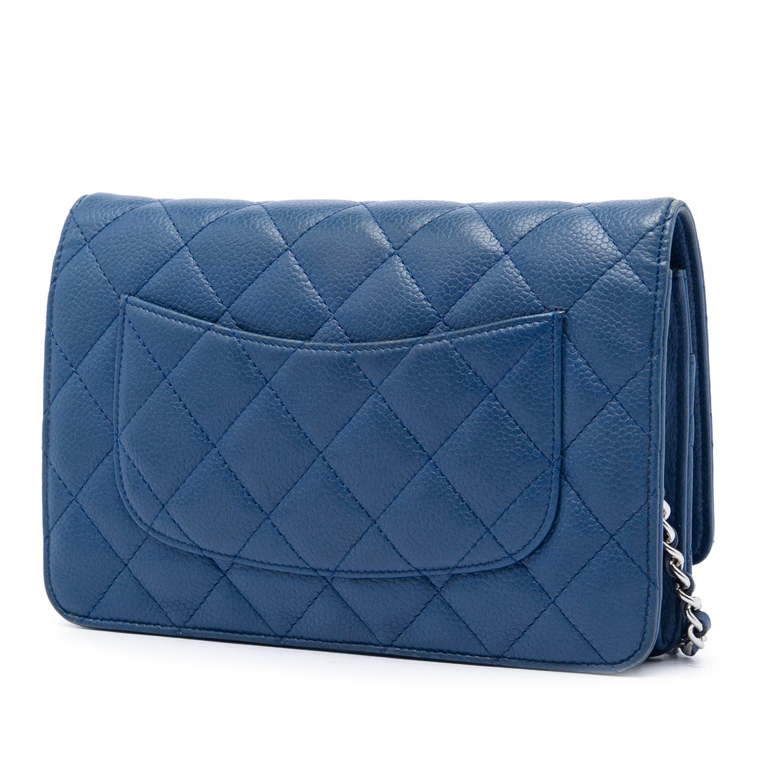 Chanel CC Matelassé Wallet on Chain Cuir caviar