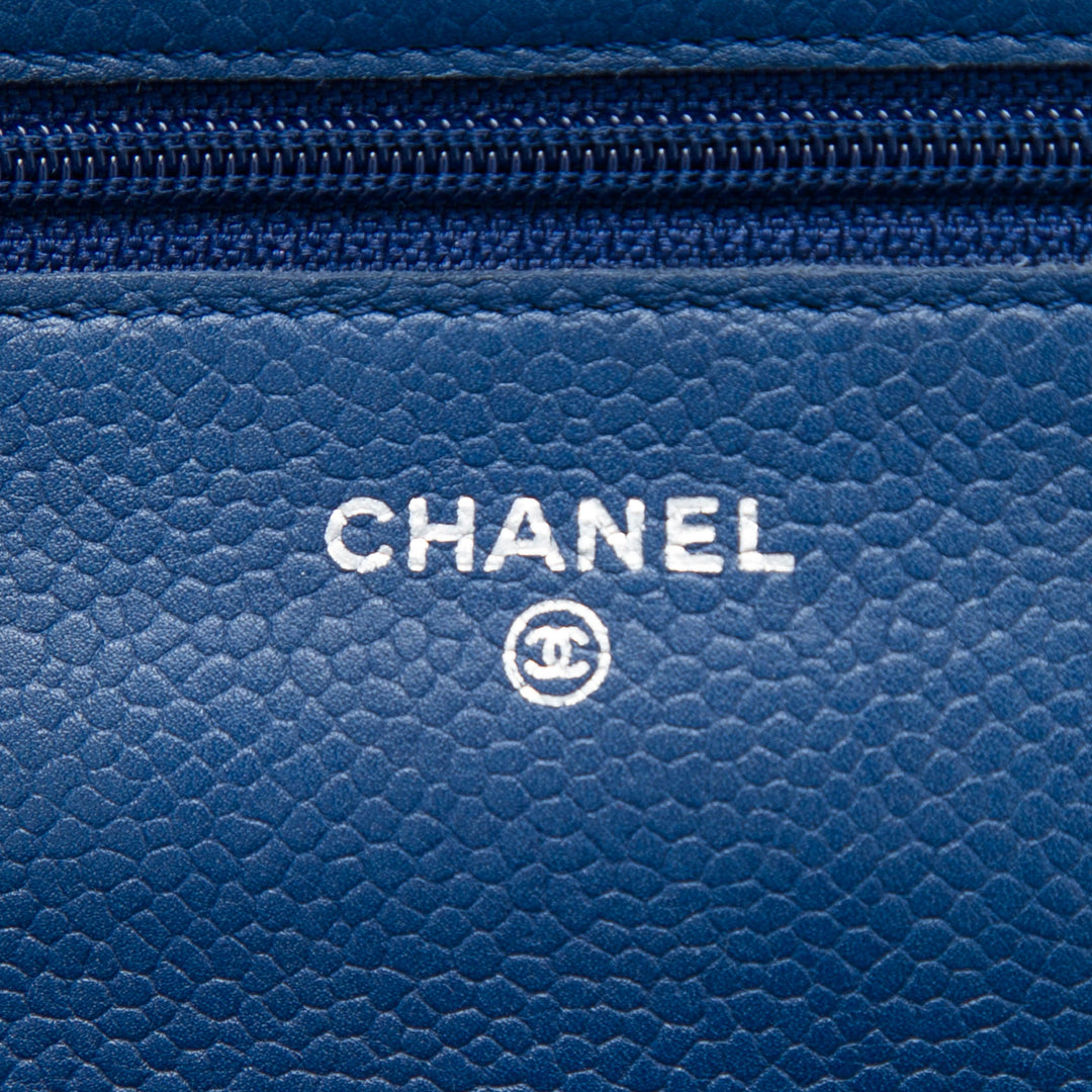 Chanel CC Matelassé Wallet on Chain Cuir caviar