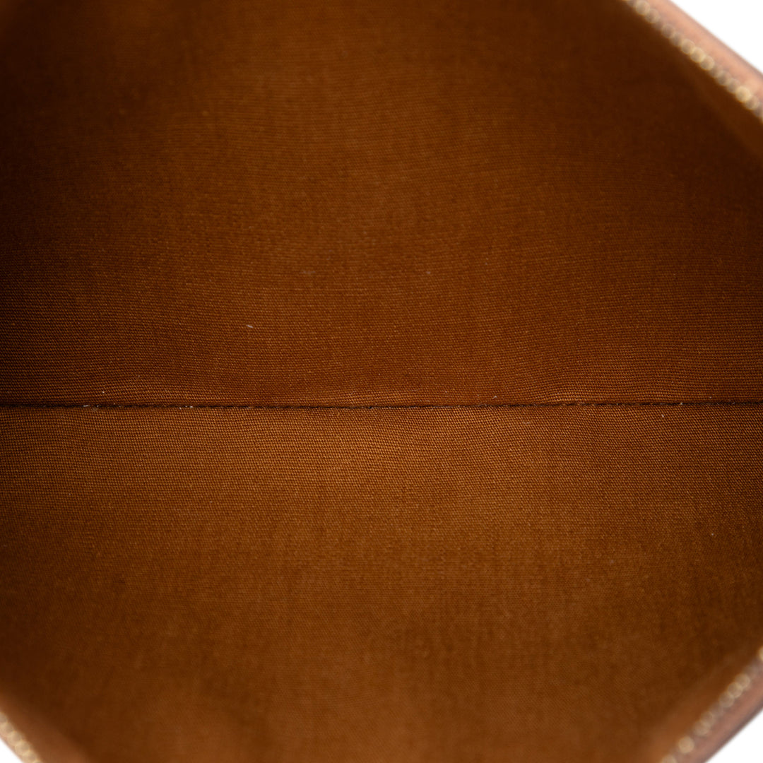 Triomphe Pochette Petit Triomphe enduite Marron