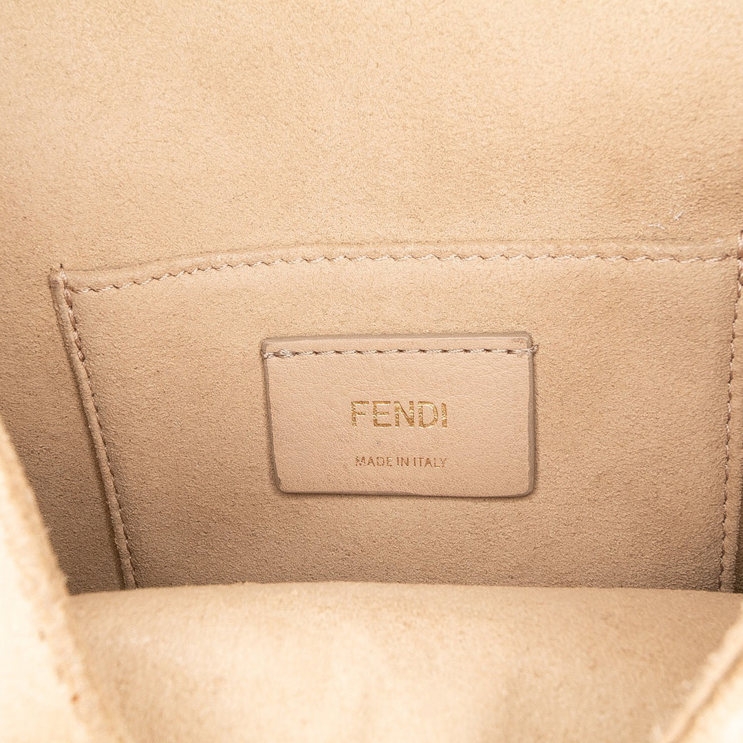 Fendi Small Scalloped Leather Kan I Crossbody Noir – GABY PARIS Authentique