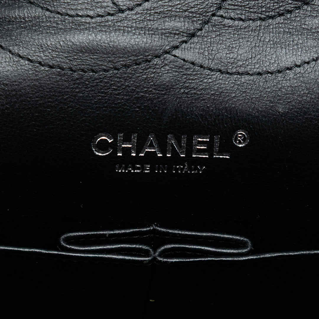 Chanel Jumbo Classic Cuir verni Double rabat
