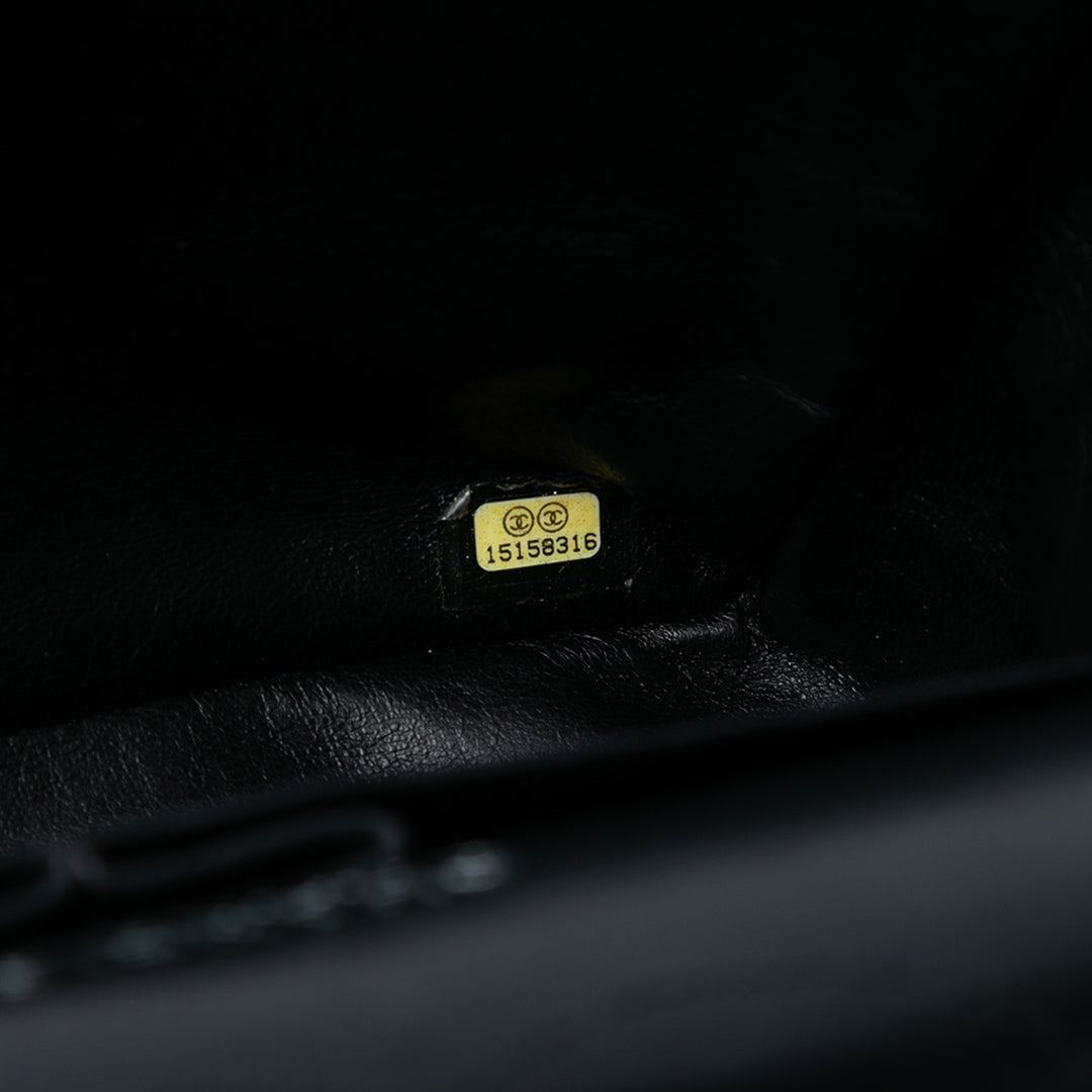 Chanel Jumbo Classic Cuir verni Double rabat