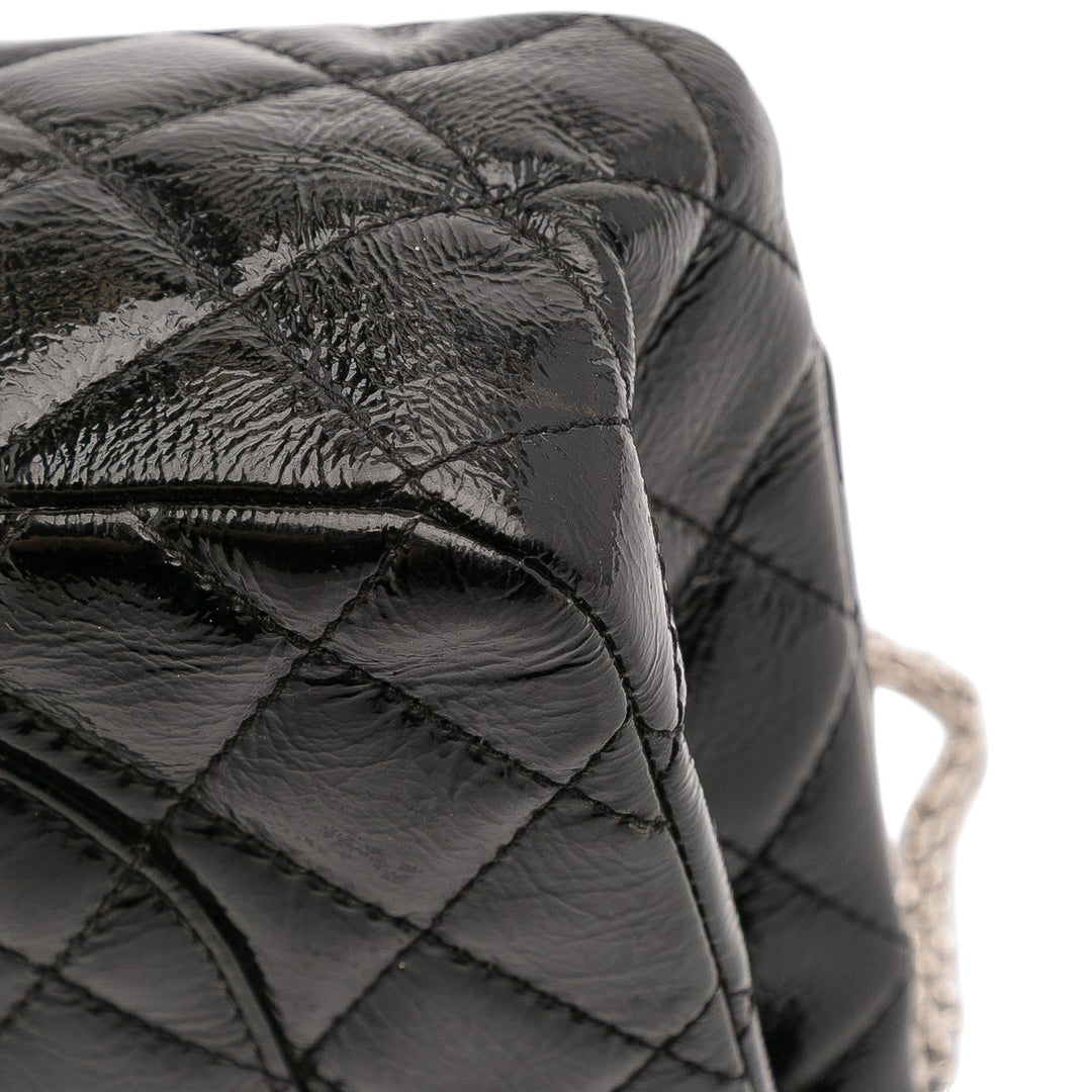 Chanel Reissue 2.55 Cuir verni Double rabat 226 Noir – GABY PARIS Authentique