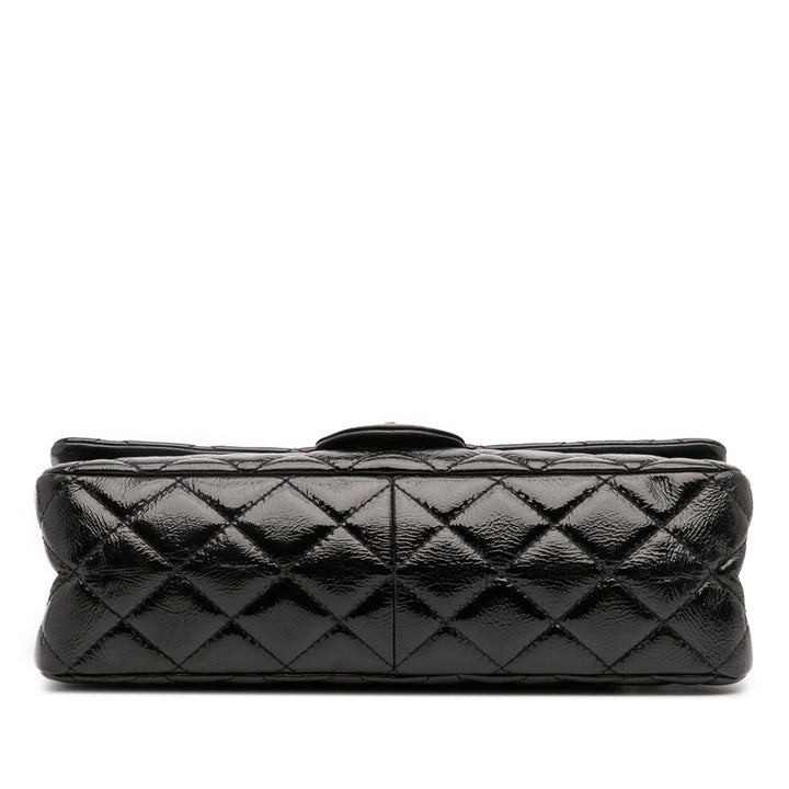 Chanel Reissue 2.55 Cuir verni Double rabat 226 Noir – GABY PARIS Authentique