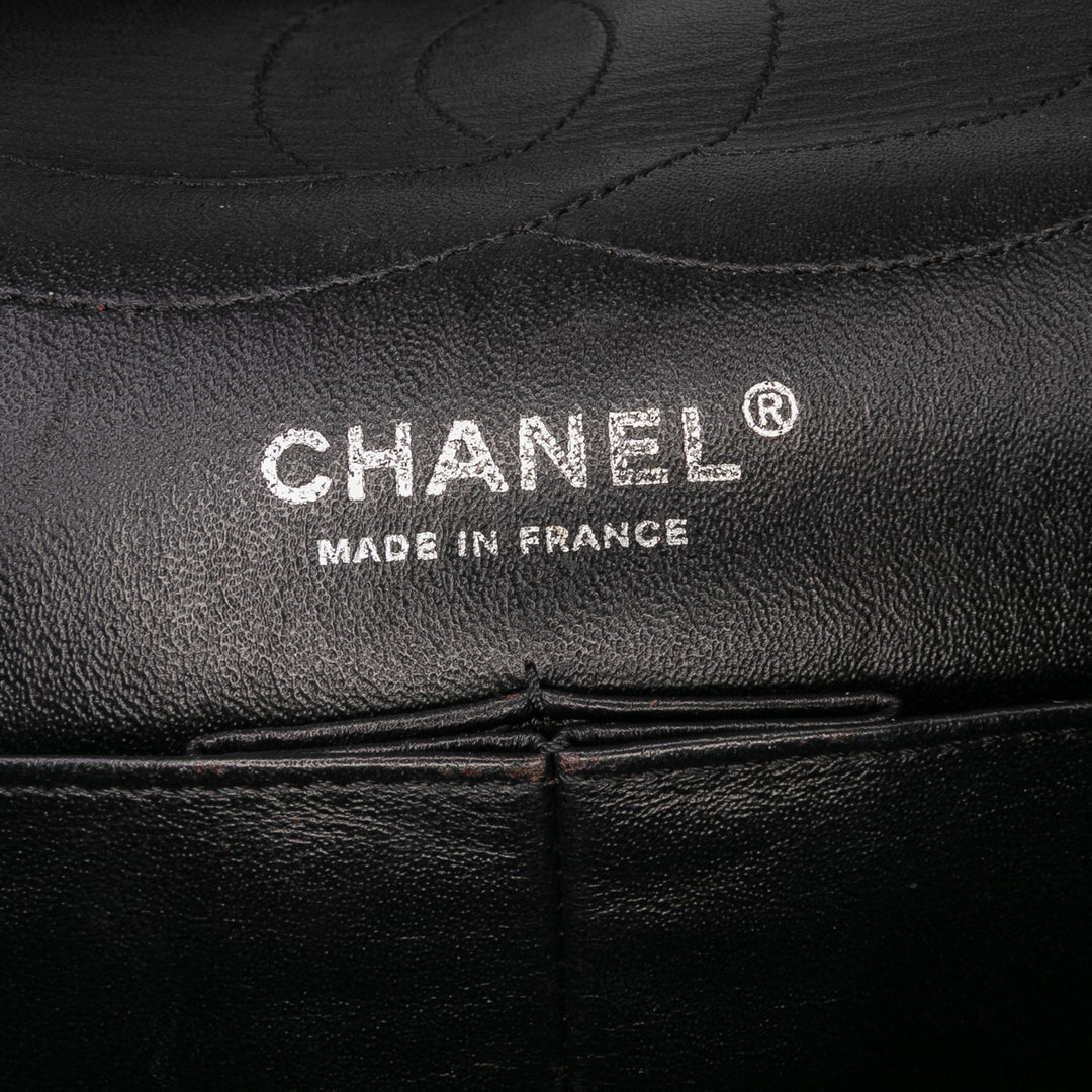 Chanel Reissue 2.55 Cuir verni Double rabat 226 Noir – GABY PARIS Authentique