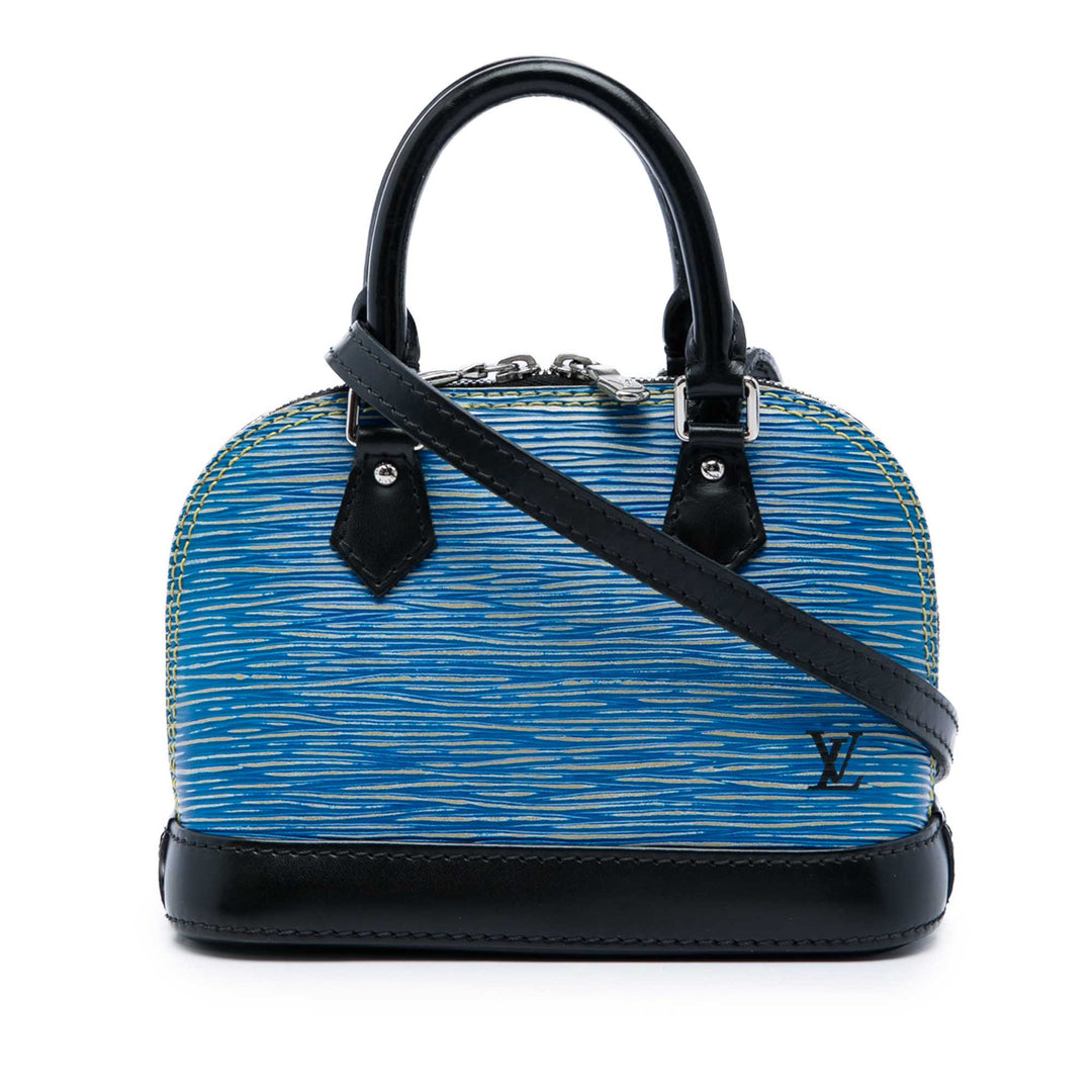 Louis Vuitton Sac à main Alma Épi BB Bleu – vue principale – GABY PARIS