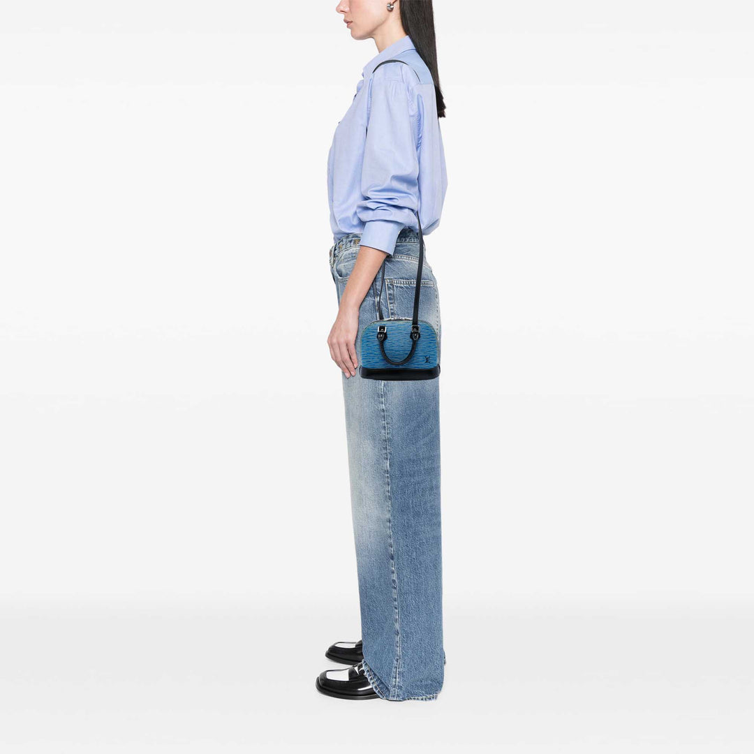 Louis Vuitton Sac à main Alma Épi BB Bleu – vue 5 – GABY PARIS