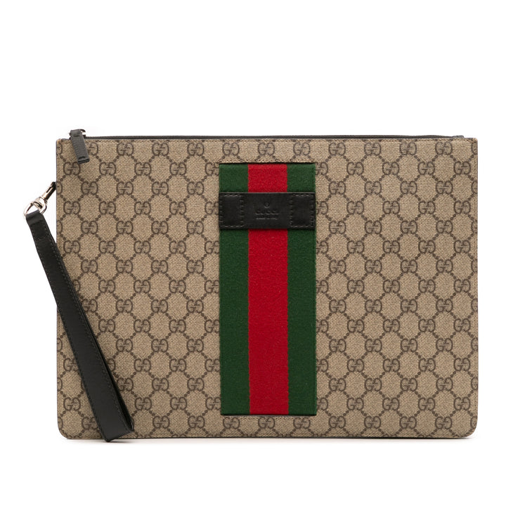 Gucci GG Supreme Web Pochette