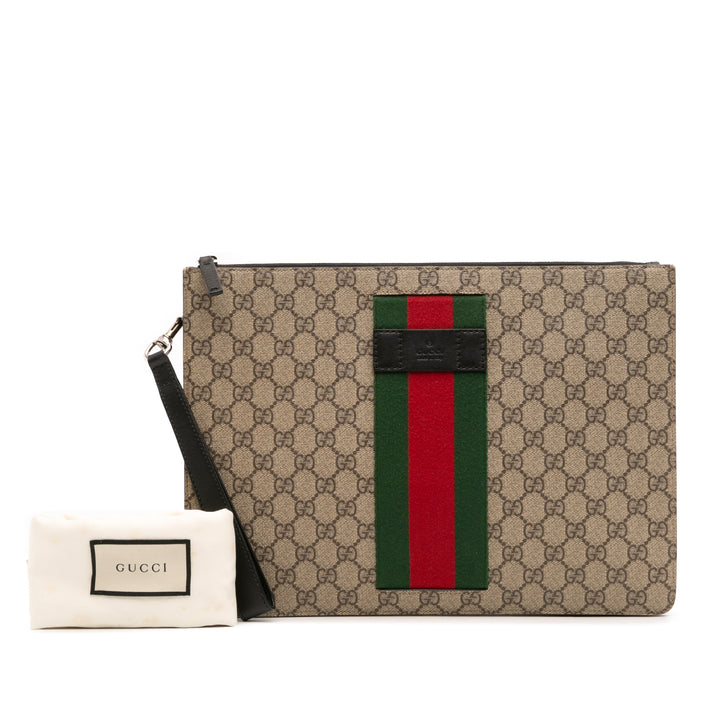 Gucci GG Supreme Web Pochette