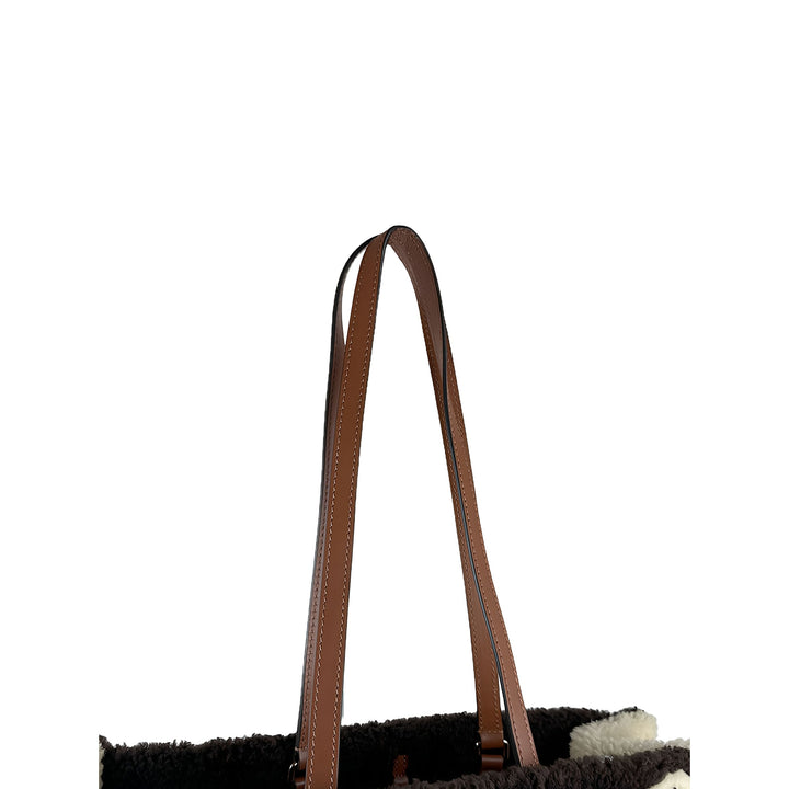 Louis Vuitton Giant Shearling Teddy Onthego GM Monogram Noir – vue 7 – GABY PARIS