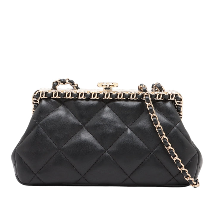 Chanel CC Matelassé Cuir d’agneau Frame Sac à chaîne