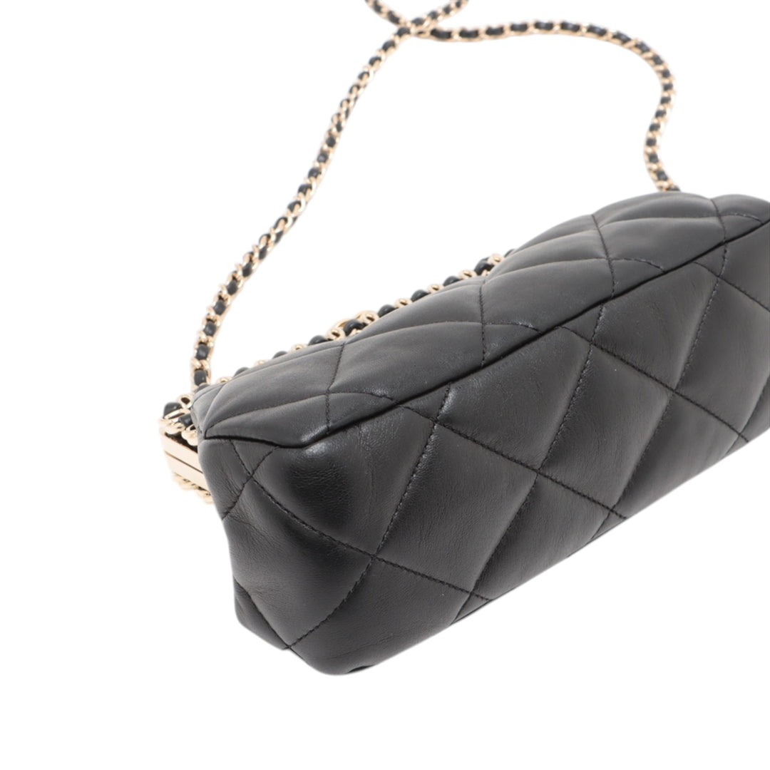 Chanel CC Matelassé Cuir d’agneau Frame Sac à chaîne