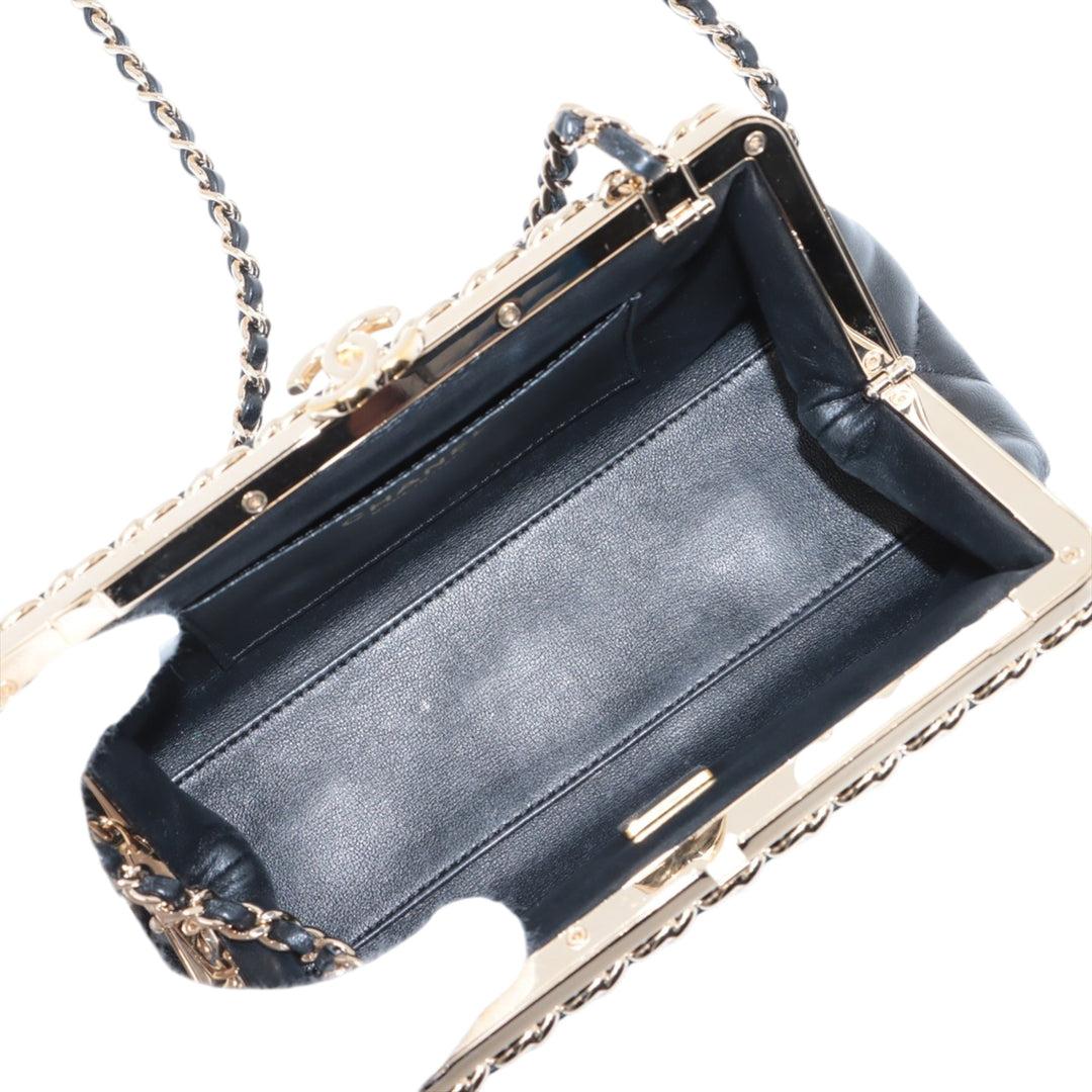 Chanel CC Matelassé Cuir d’agneau Frame Sac à chaîne