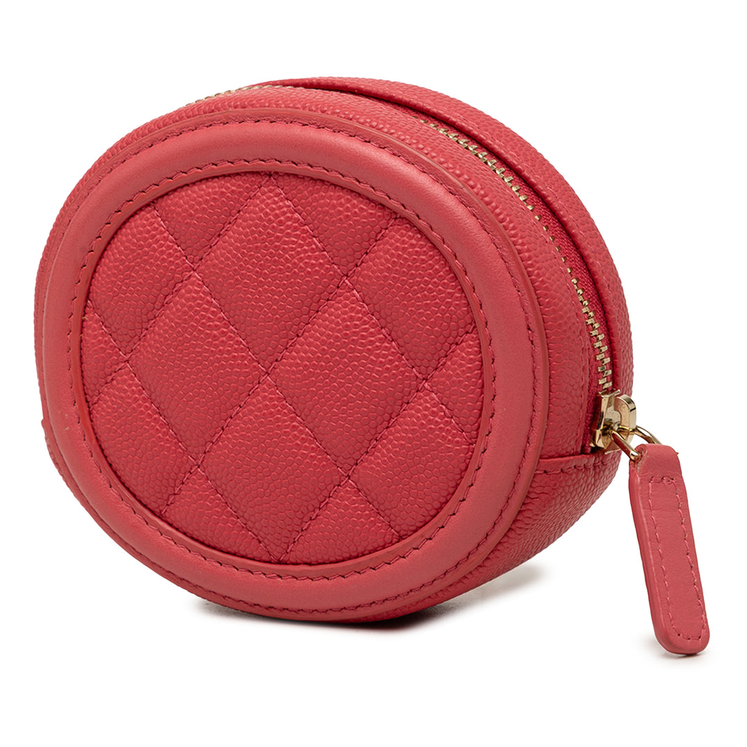 Chanel Caviar Filigree Coin Pochette