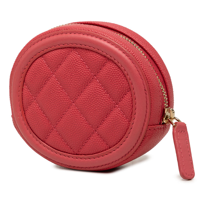 Chanel Caviar Filigree Coin Pochette