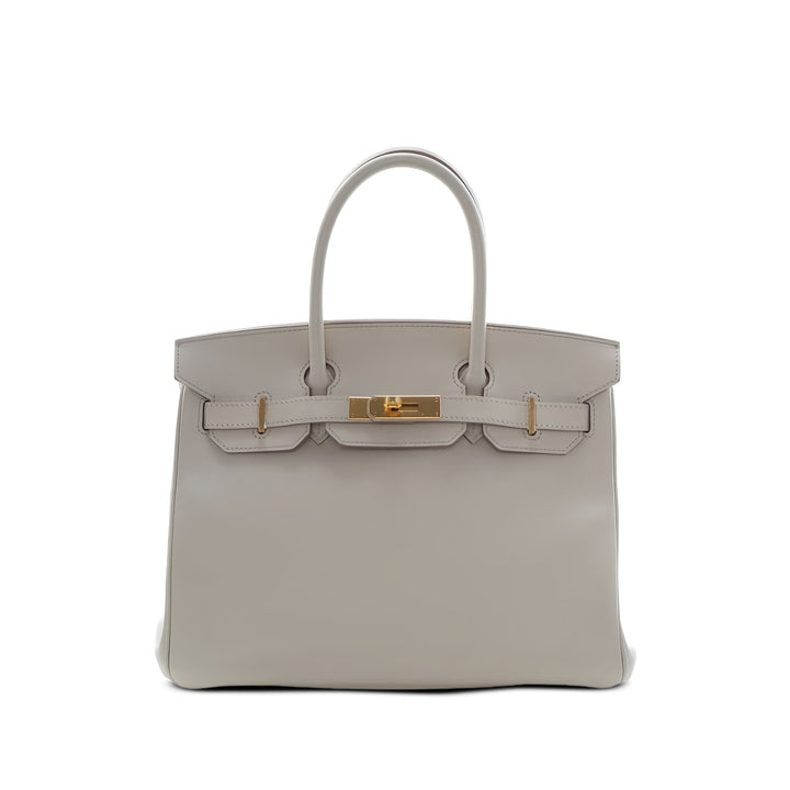 Hermès Sac à main Birkin Retourne 30 Epsom Blanc – vue principale – GABY PARIS