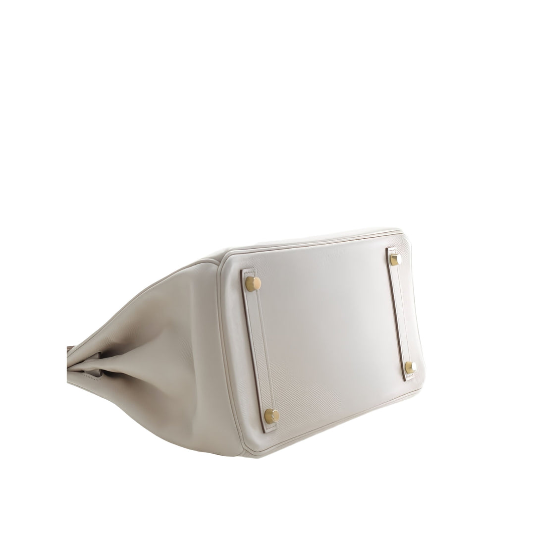 Hermès Sac à main Birkin Retourne 30 Epsom Blanc – vue 10 – GABY PARIS