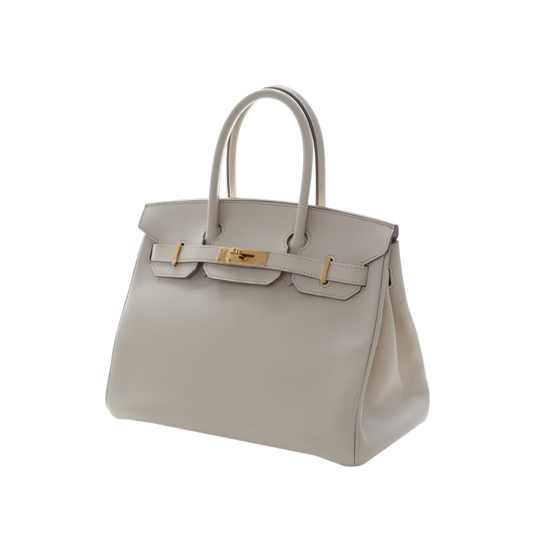Hermès Sac à main Birkin Retourne 30 Epsom Blanc – vue 12 – GABY PARIS
