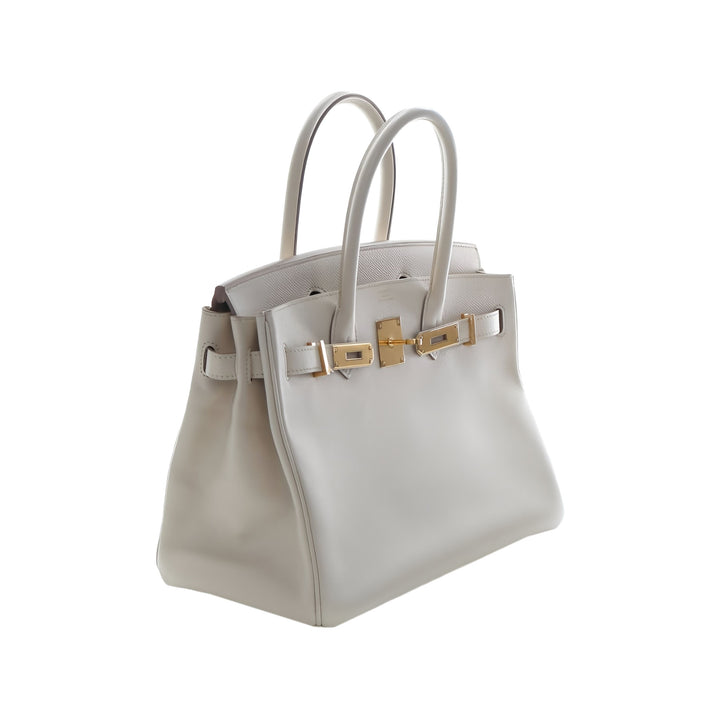 Hermès Sac à main Birkin Retourne 30 Epsom Blanc – vue 13 – GABY PARIS