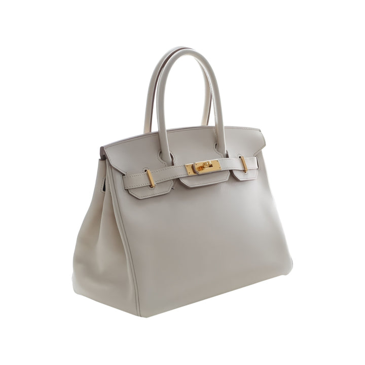 Hermès Sac à main Birkin Retourne 30 Epsom Blanc – vue 14 – GABY PARIS