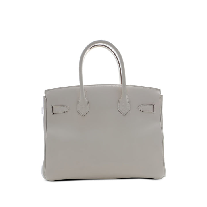 Hermès Sac à main Birkin Retourne 30 Epsom Blanc – vue 2 – GABY PARIS
