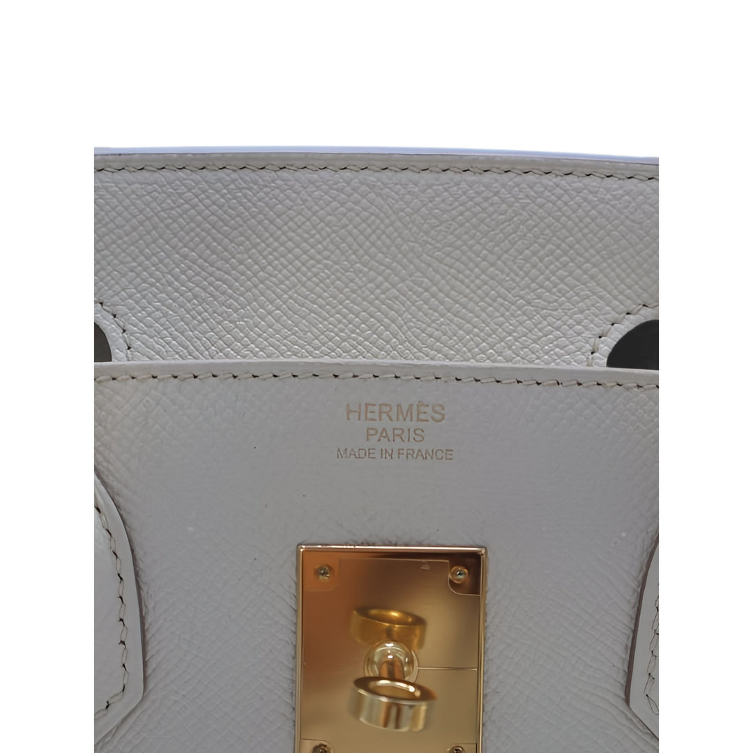 Hermès Sac à main Birkin Retourne 30 Epsom Blanc – vue 4 – GABY PARIS