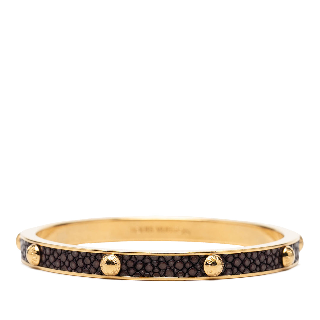 Louis Vuitton plaqué et Stingray Gimme A Clue Bangle
