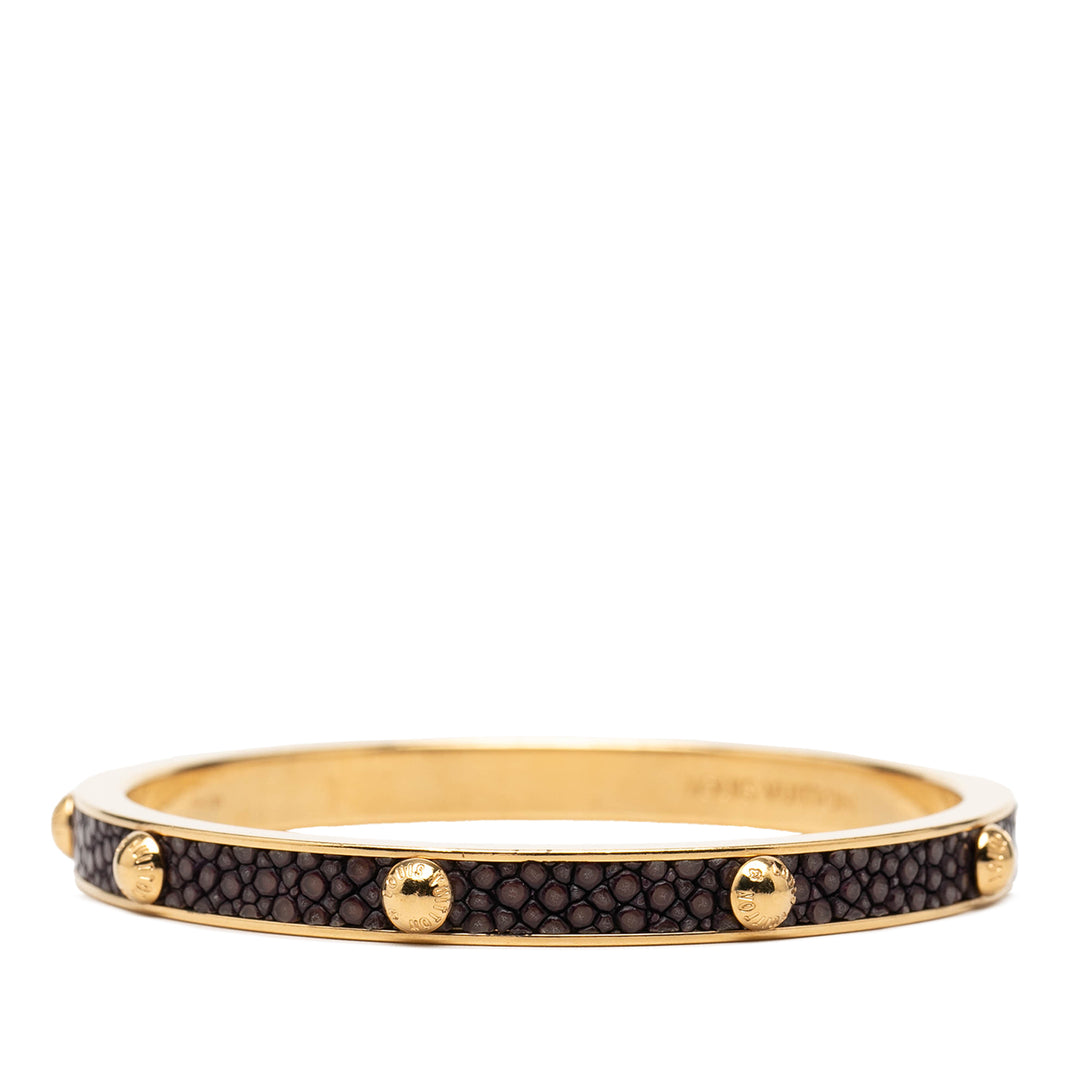 Louis Vuitton plaqué et Stingray Gimme A Clue Bangle
