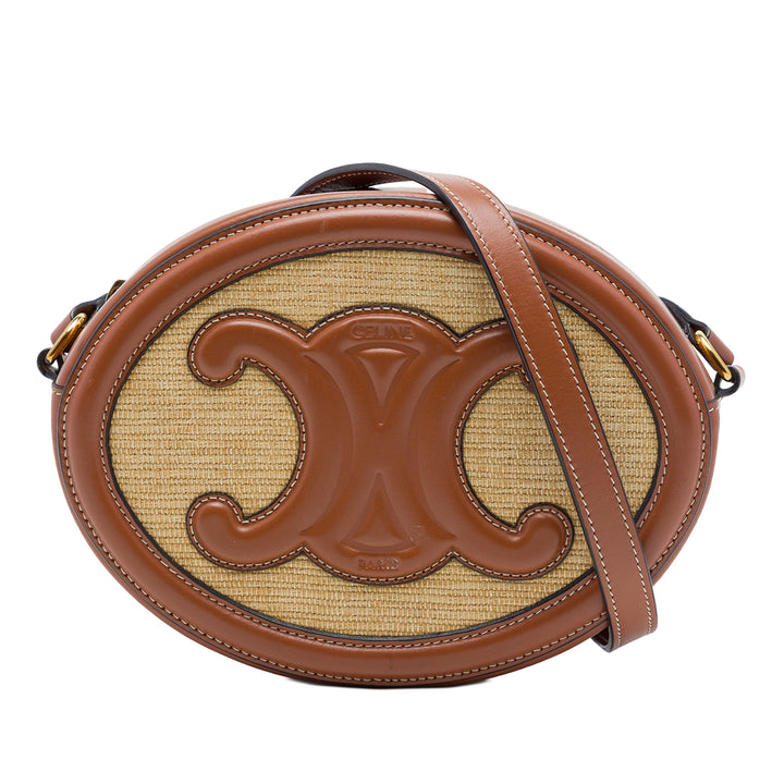 Celine Effect Triomphe Ovale Sac Beige – vue principale – GABY PARIS