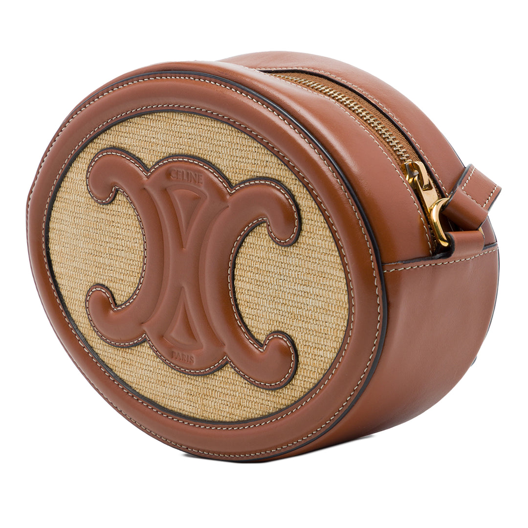 Celine Effect Triomphe Ovale Sac Beige – vue 2 – GABY PARIS