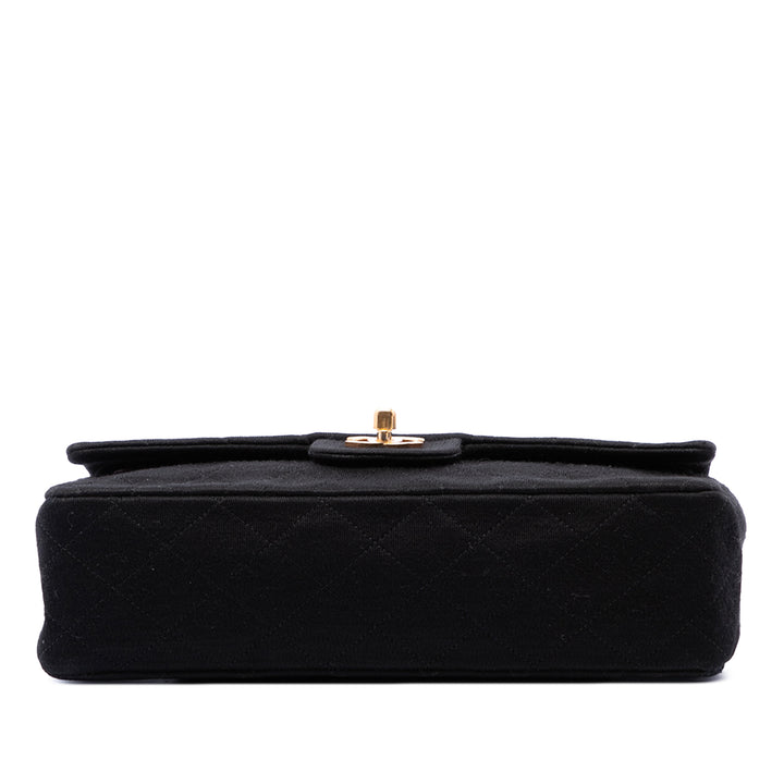 Classic Jersey Bijoux Chaîne Double rabat Moyen Noir