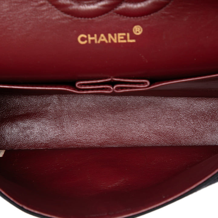 Classic Jersey Bijoux Chaîne Double rabat Moyen Noir