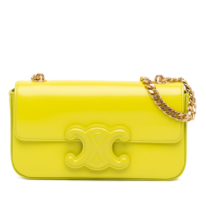 Celine Cuir de veau Cuir Triomphe Chain Sac bandoulière