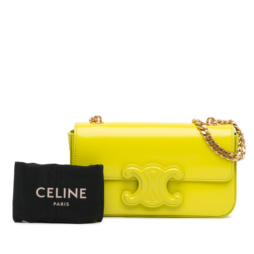 Celine Cuir de veau Cuir Triomphe Chain Sac bandoulière