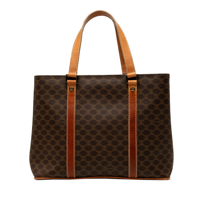 Celine Cabas Macadam Toile enduite Marron – vue principale – GABY PARIS