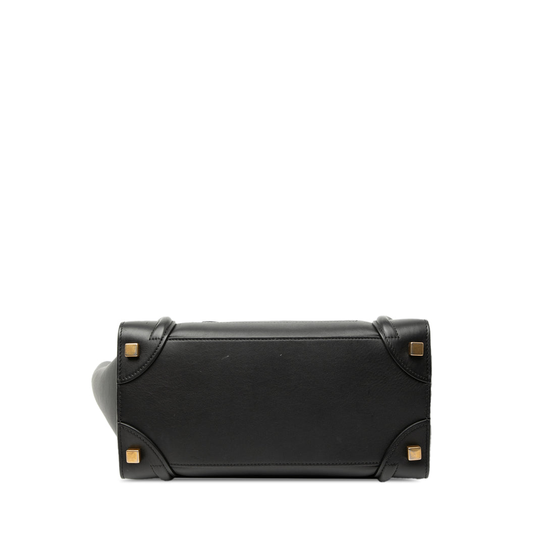 Celine Micro Smooth Cuir de veau Luggage Cabas