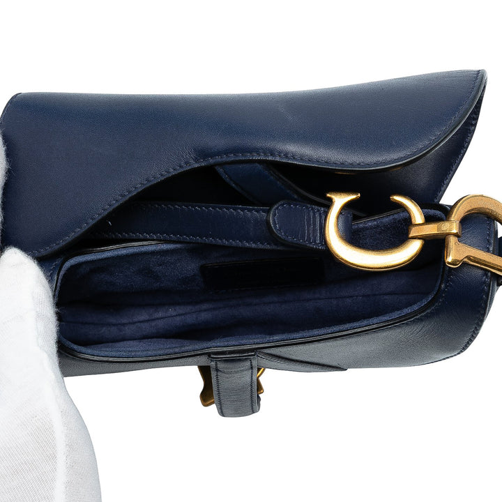 Dior Mini Smooth Cuir de veau Saddle Sac