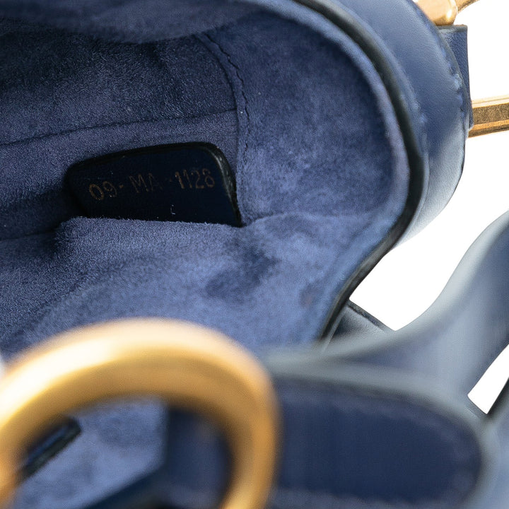 Dior Mini Smooth Cuir de veau Saddle Sac