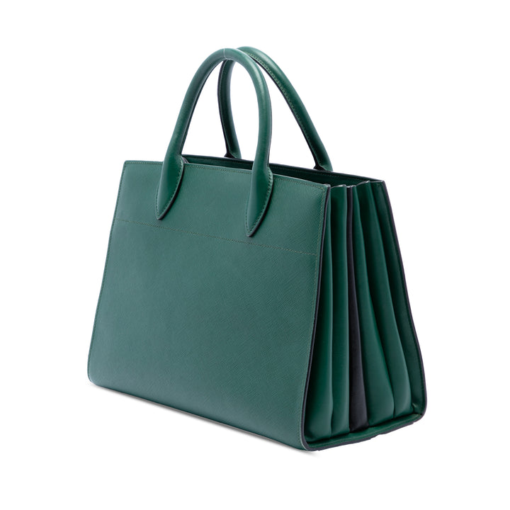 Prada Sac à main Bibliotheque Saffiano Vert – vue 2 – GABY PARIS