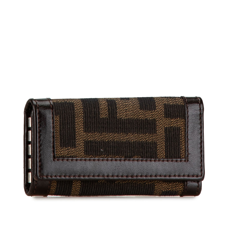 Zucca Canvas Key Holder Brown - Gaby Paris