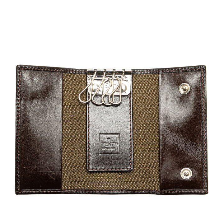 Zucca Canvas Key Holder Brown - Gaby Paris