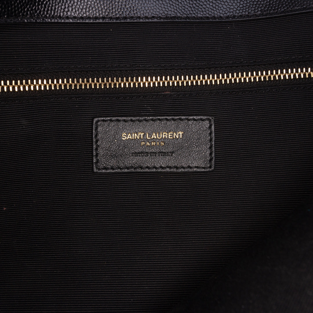 Saint Laurent Medium Grain De Poudre Triquilt Monogram Sac enveloppe