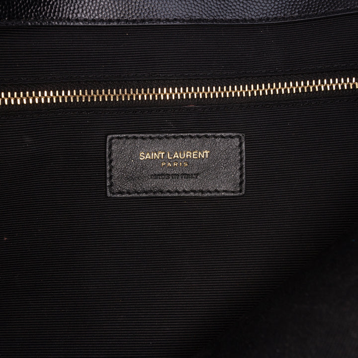 Saint Laurent Medium Grain De Poudre Triquilt Monogram Sac enveloppe