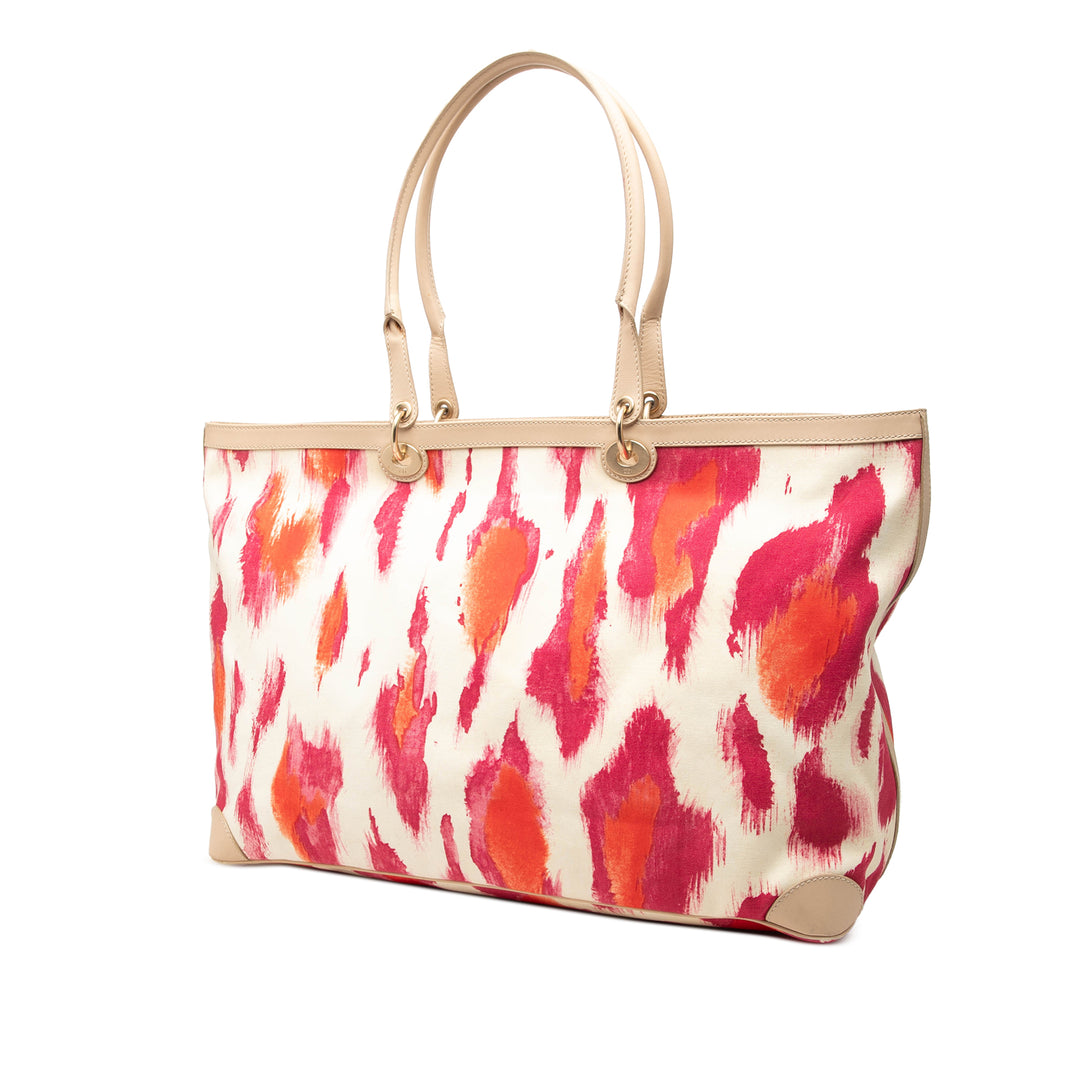 Dior Imprimé St Tropez Cabas Grand Toile