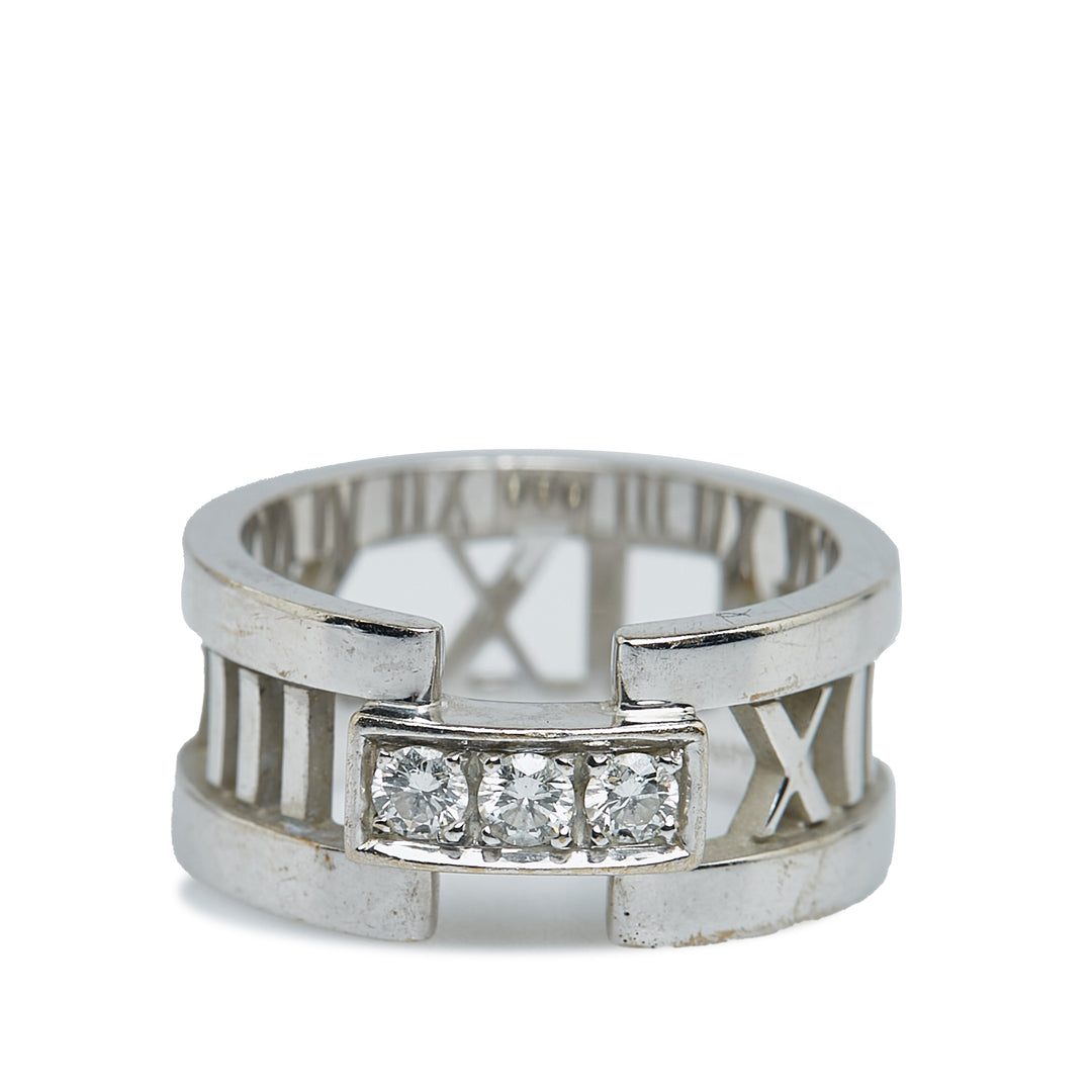 Atlas Diamond Ring Silver - Gaby Paris