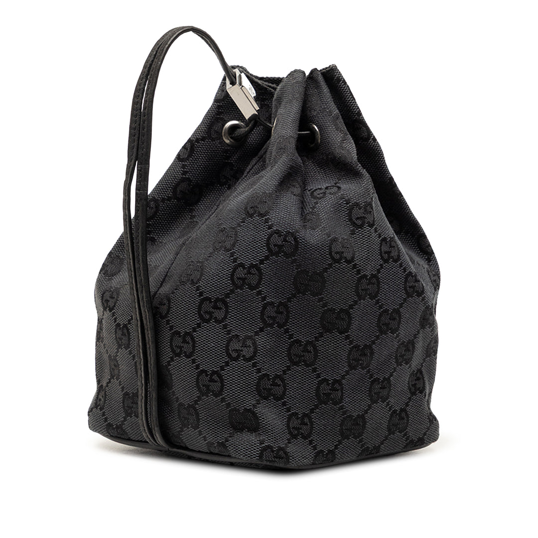 Gucci GG Toile Drawstring Bucket Sac