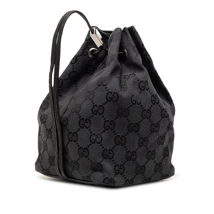 Gucci GG Toile Drawstring Bucket Sac